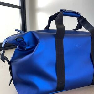 RAINS Weekend Bag – Rare Cobalt Blue – Waterproof Duffel – New (No Strap)